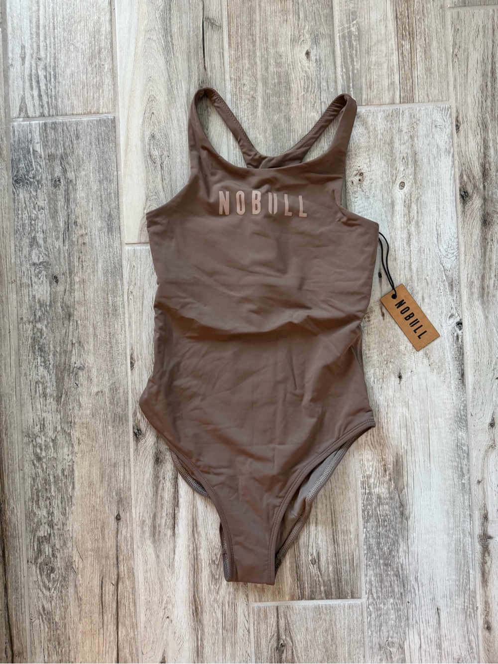 Nobull Dark Fallen Rock One Piece Swimsuit NWT Size Small - Picture 3 of 7